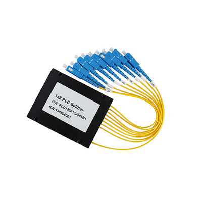 Χαμηλή υπερβολική απώλεια Gpon 1x8 θραυστών PLC κιβωτίων ABS Corning