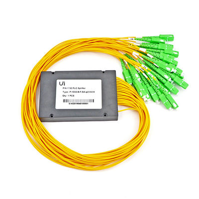 A132 ενιαίος θραύστης 3.0mm PLC οπτικών ινών τρόπου μαύρο πλαστικό ενότητας κασετών