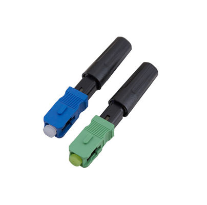 0.25db Sc 5507 συνδετήρων οπτικών καλωδίων μπλε τομέας συνδετήρων Lc γρήγορος - εγκαταστήσιμος