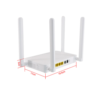 4GE+1POTS+Wifi διπλός δρομολογητής Wifi GPON ONU ζωνών συμβατός με το βάρος ZTE