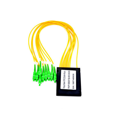 Χαμηλή υπερβολική απώλεια Gpon 1x8 θραυστών PLC κιβωτίων ABS Corning