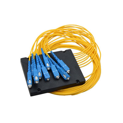 Χαμηλή υπερβολική απώλεια Gpon 1x8 θραυστών PLC κιβωτίων ABS Corning