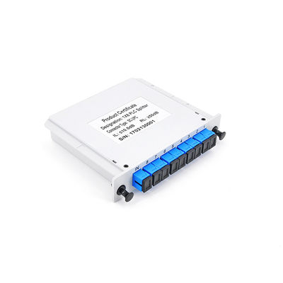 Οπτικός συνδετήρας χαμηλό PDL θραυστών UPC Gpon 1x8 καρτών κασετών