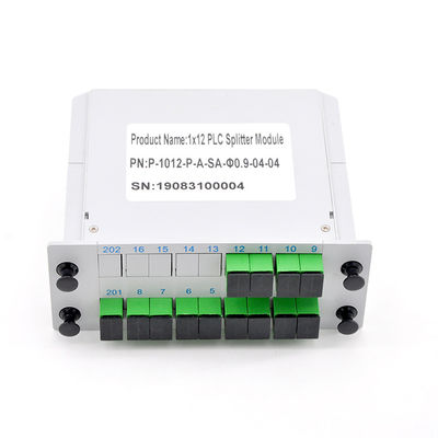 PLC C112SA σκοινιού 1x12 θραυστών οπτικών καλωδίων εξοπλισμού 1650nm FTTH