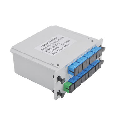 APC θραυστών PLC οπτικών ινών διαιρετών 1x16 κασετών χαμηλή απώλεια εισαγωγής