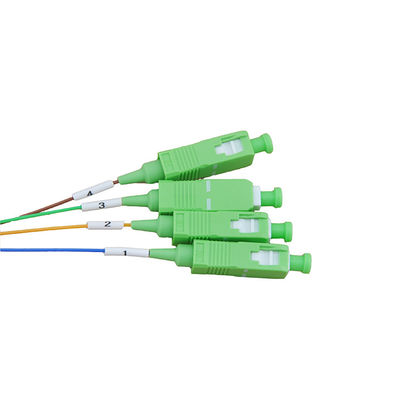 1x4 Apc Gpon θραυστών PLC οπτικών ινών παθητικός συνδετήρας 1.5m δικτύωση FTTH