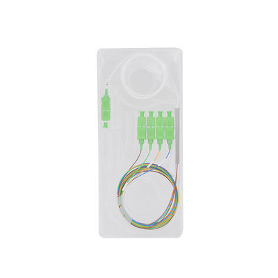 1x4 Apc Gpon θραυστών PLC οπτικών ινών παθητικός συνδετήρας 1.5m δικτύωση FTTH
