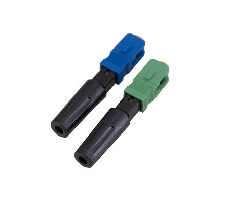0.25db Sc 5507 συνδετήρων οπτικών καλωδίων μπλε τομέας συνδετήρων Lc γρήγορος - εγκαταστήσιμος
