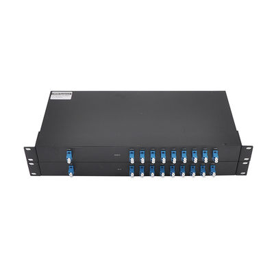 FTTH 16 χαμηλή απώλεια εισαγωγής καναλιών DWDM MUX DEMUX FC LC
