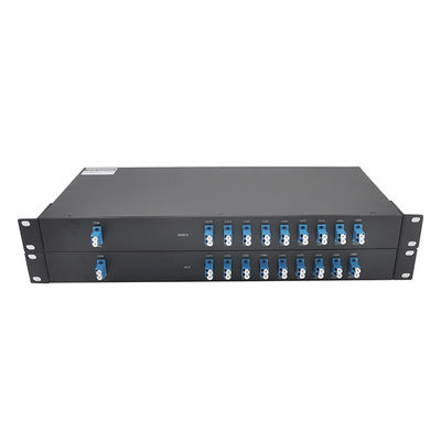 FTTH 16 χαμηλή απώλεια εισαγωγής καναλιών DWDM MUX DEMUX FC LC